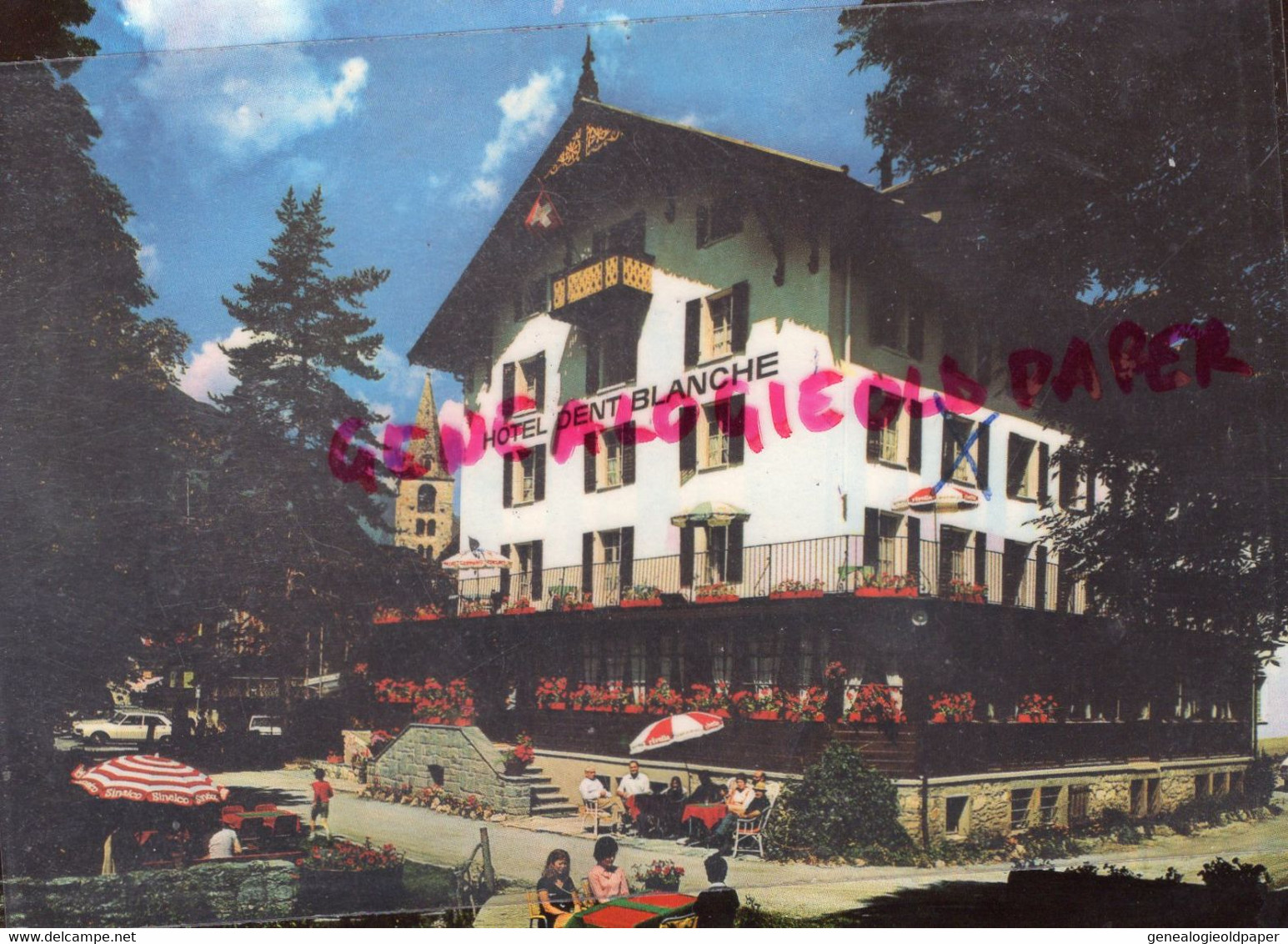 SUISSE - EVOLENE- HOTEL DE LA DENT BLANCHE-  VALAIS- EDITEUR  JUBIN SION - Evolène