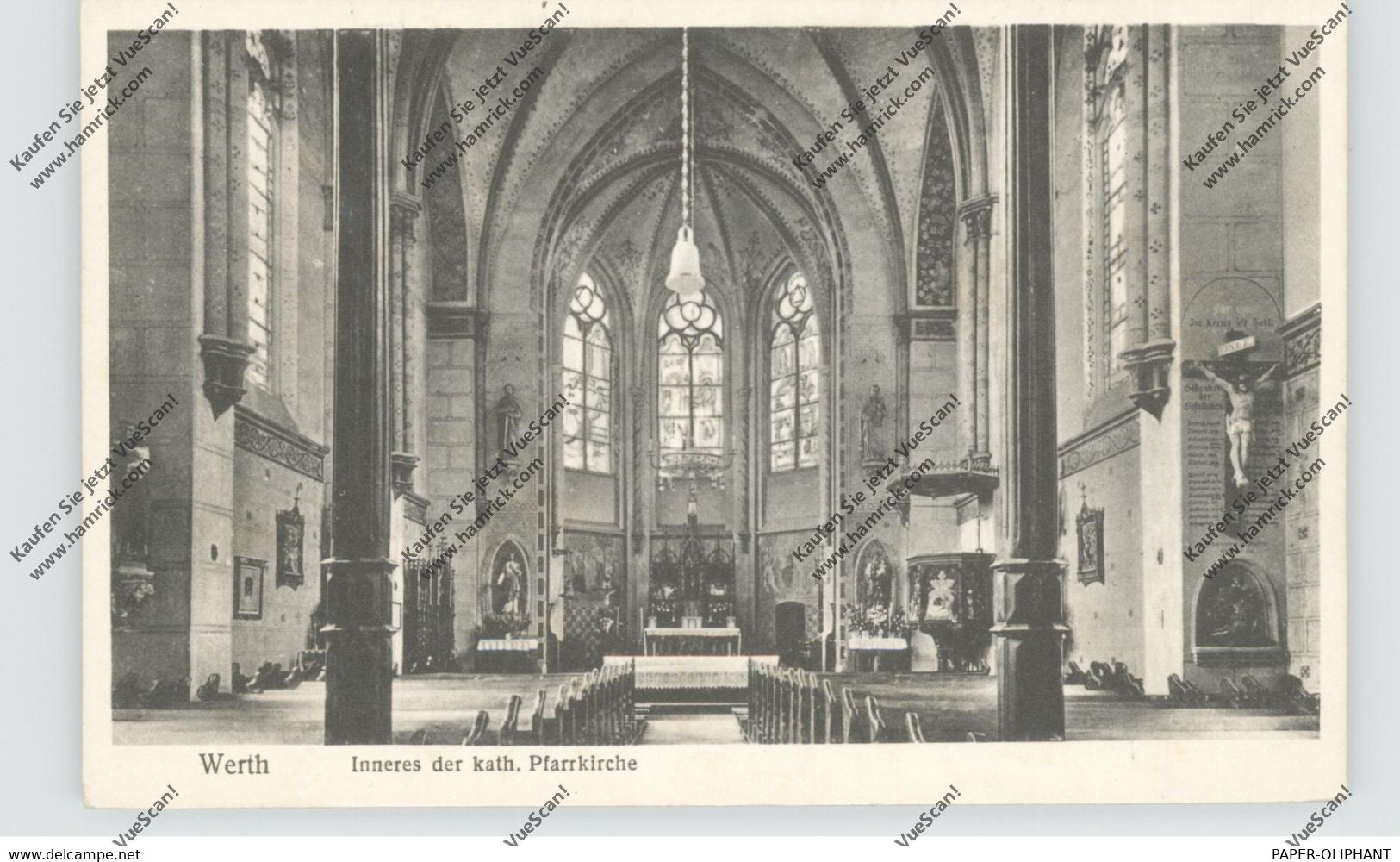 4294 ISSELBURG - WERTH, Katholische Pfarrkirche, Innenansicht - Borken