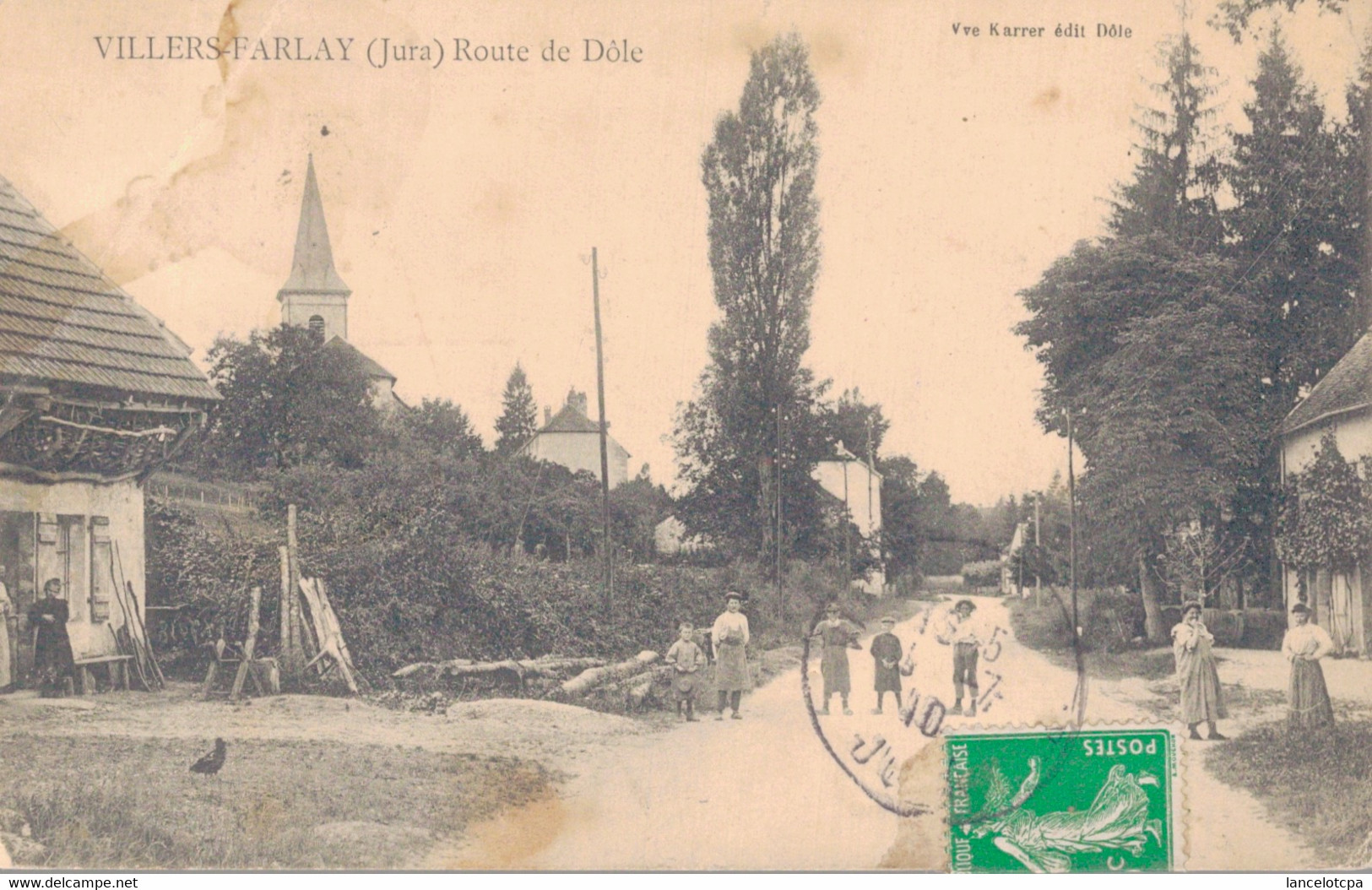 39 - VILLERS FARLAY / ROUTE DE DOLE - Villers Farlay