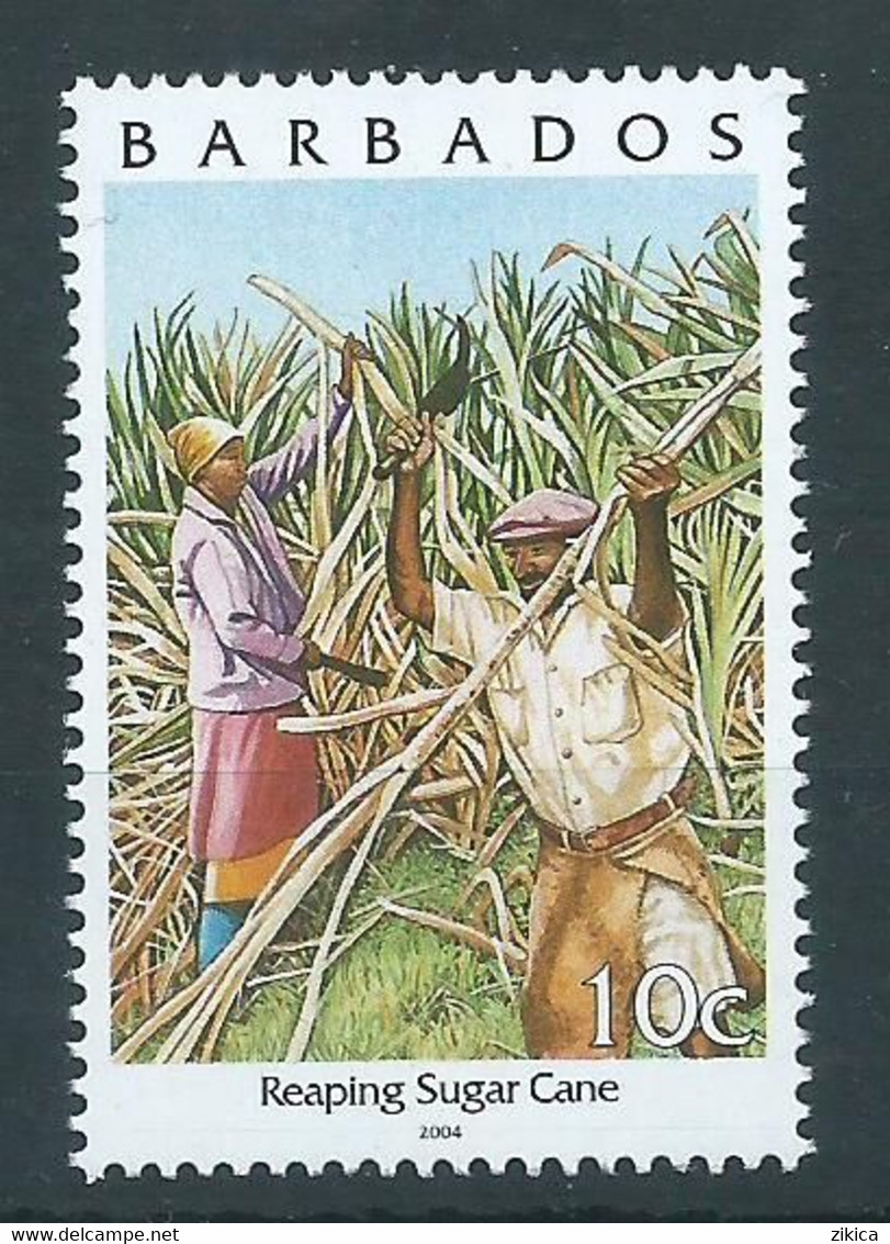 Barbados 2004 Reaping Sugar Cane. MNH - Barbades (1966-...)