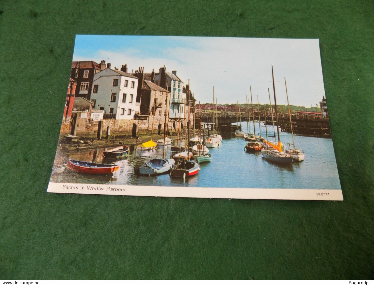 VINTAGE NORTH YORKSHIRE: Whitby Yachts In Harbour Colour Dennis - Whitby