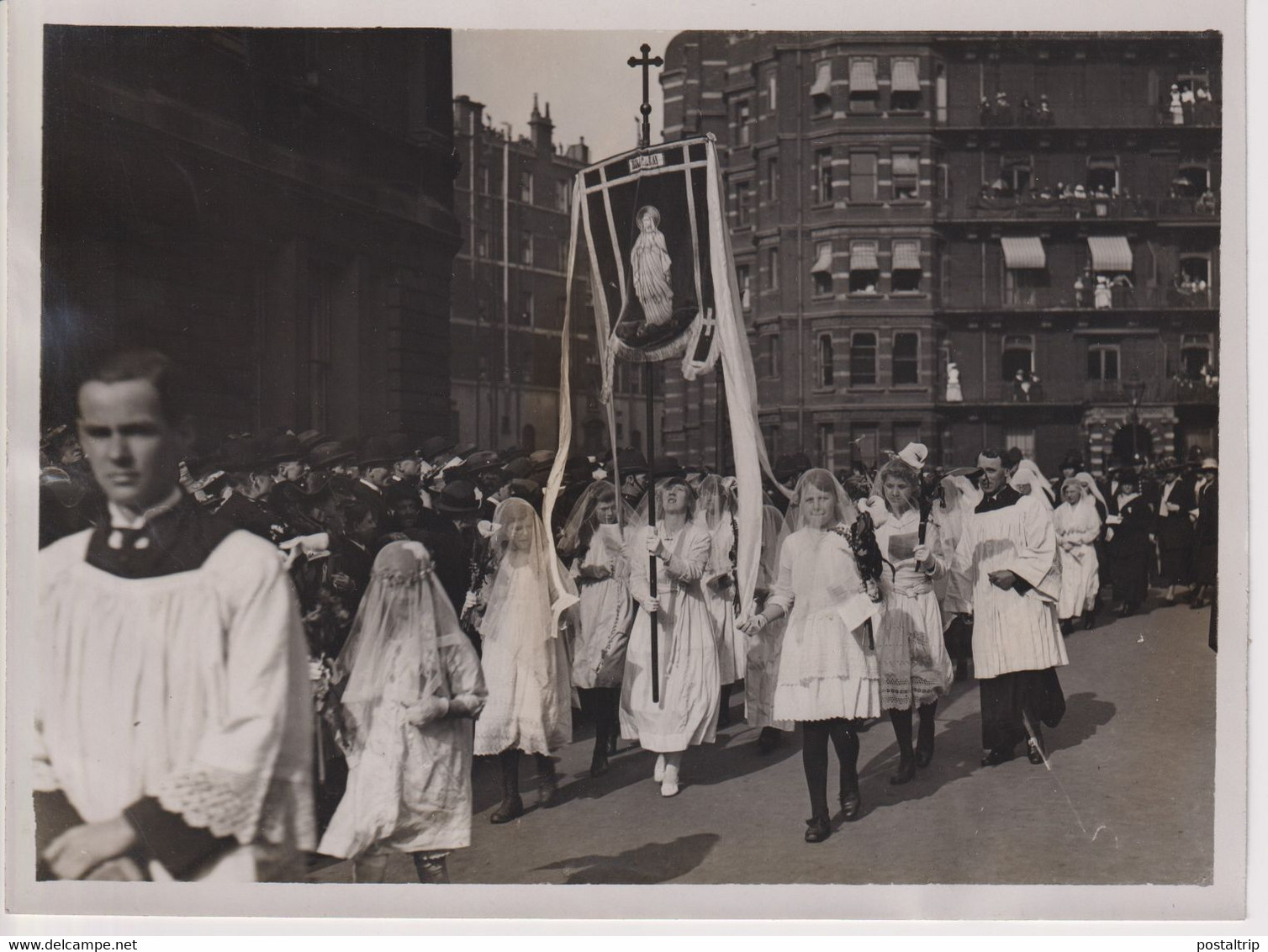 PAGEANT HONOUR SAINT JOAN OF ARC JEANNE D'ARC LONDON UK CHILDREN OF MARY CONPICUOS 20*15CM Fonds Victor FORBIN 1864-1947 - Lieux