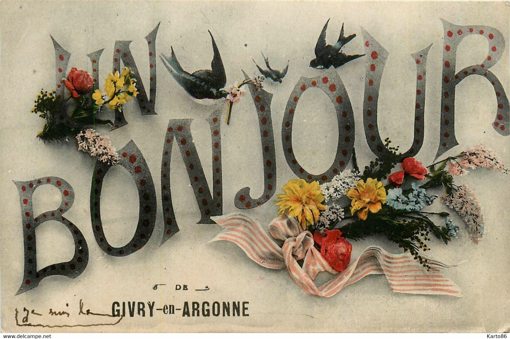 Givry En Argonne * Un Bonjour De La Commune - Givry En Argonne