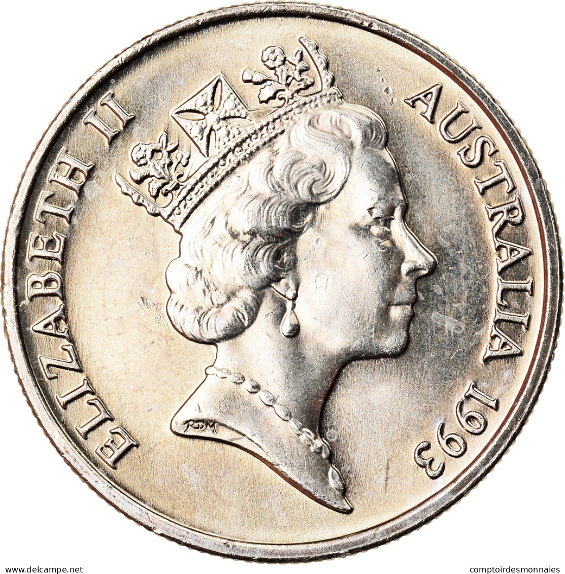 Monnaie, Australie, Elizabeth II, 5 Cents, 1993, Melbourne, TTB+, Copper-nickel - Victoria