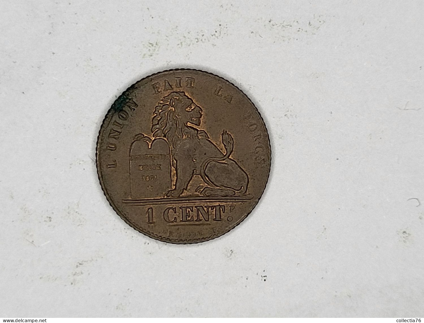 MONNAIE COIN BELGIQUE BELGIE BELGIUM 1 CENTIME ALBERT 1ER 1912 RELIEF QUALITE PATINE - 1 Cent