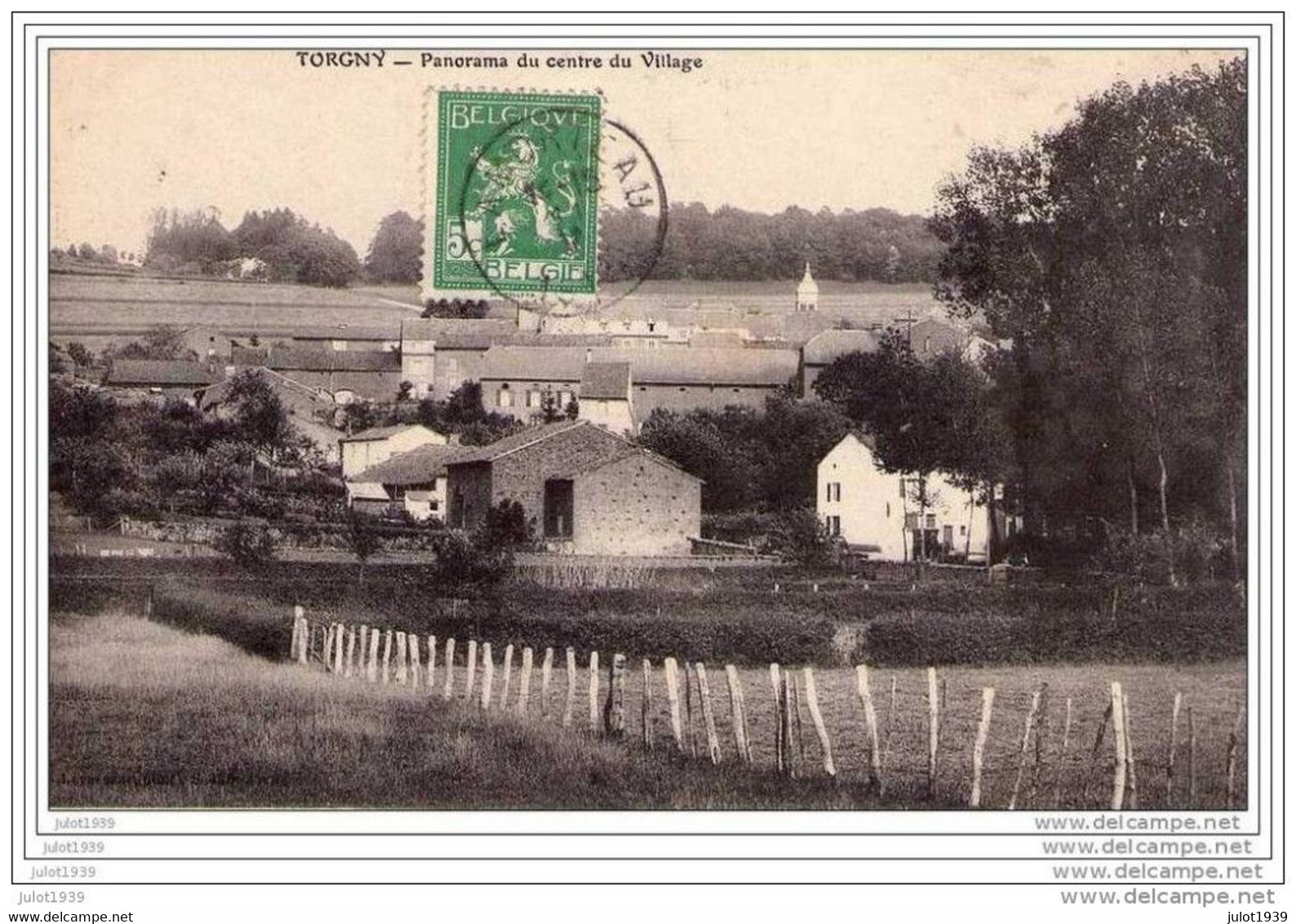 TORGNY ..-- Panorama Du Centre Du Village . Vers PARIS ( Mr Marcel HUET ) .  Voir Verso . - Rouvroy