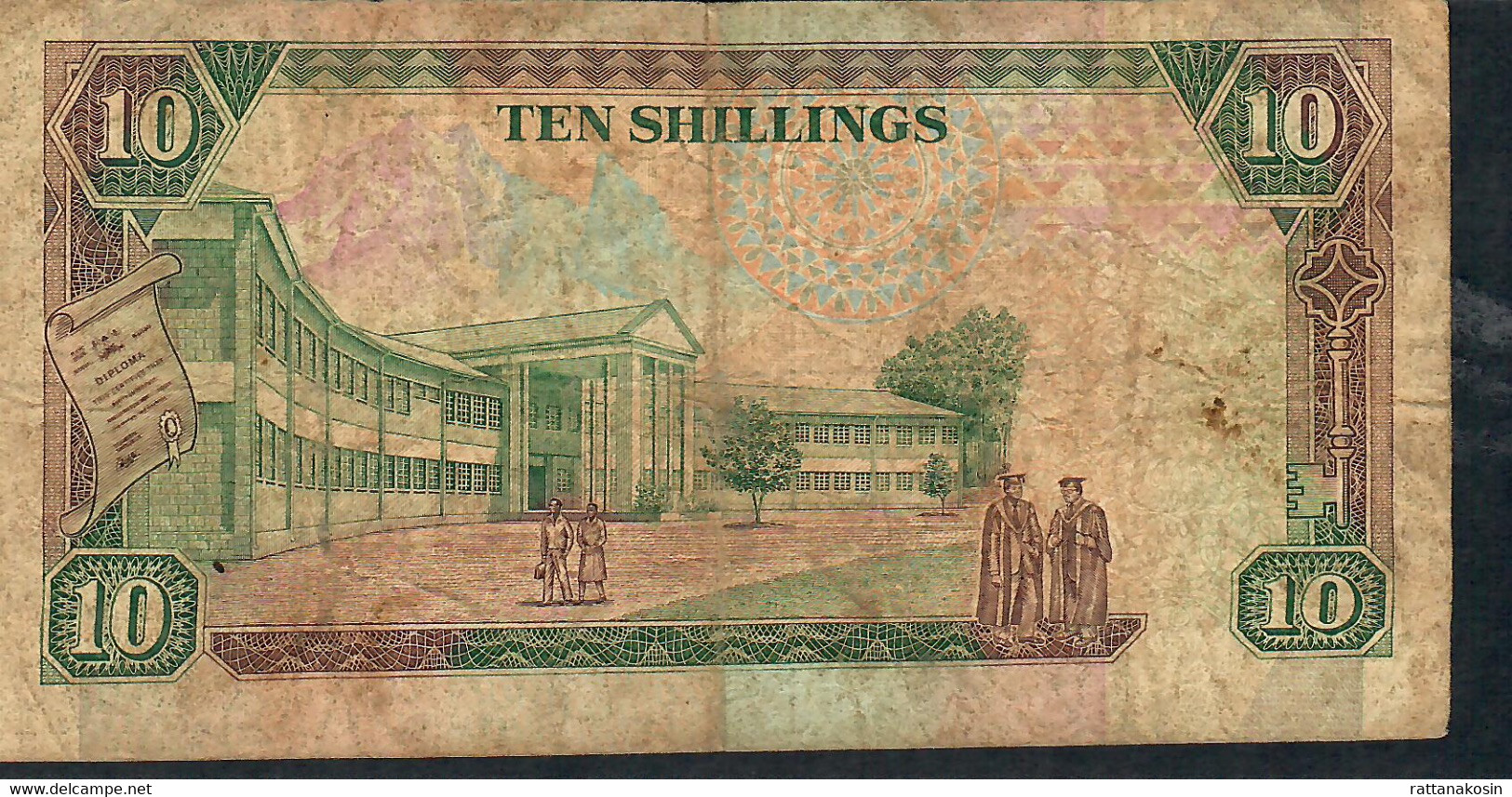 KENYA P24d 10 SHILLINGS 1992   #AR     FINE  NO P.h. - Kenya