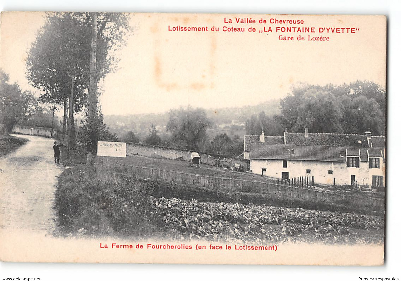 CPA 91 La Vallée De Chevreuse Lotissement Du Coteau De La Fontaine D'Yvette Gare De Lozere La Ferme De Foucherolles - Palaiseau