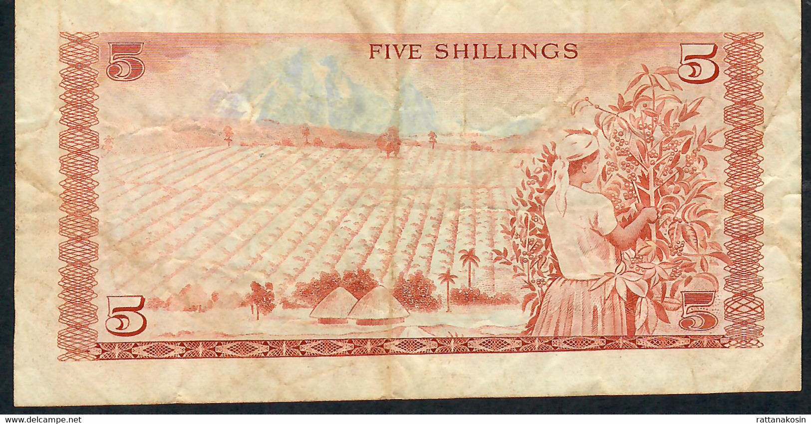 KENYA P15 5 SHILLINGS 1978   #C/24     FINE  NO P.h. - Kenia