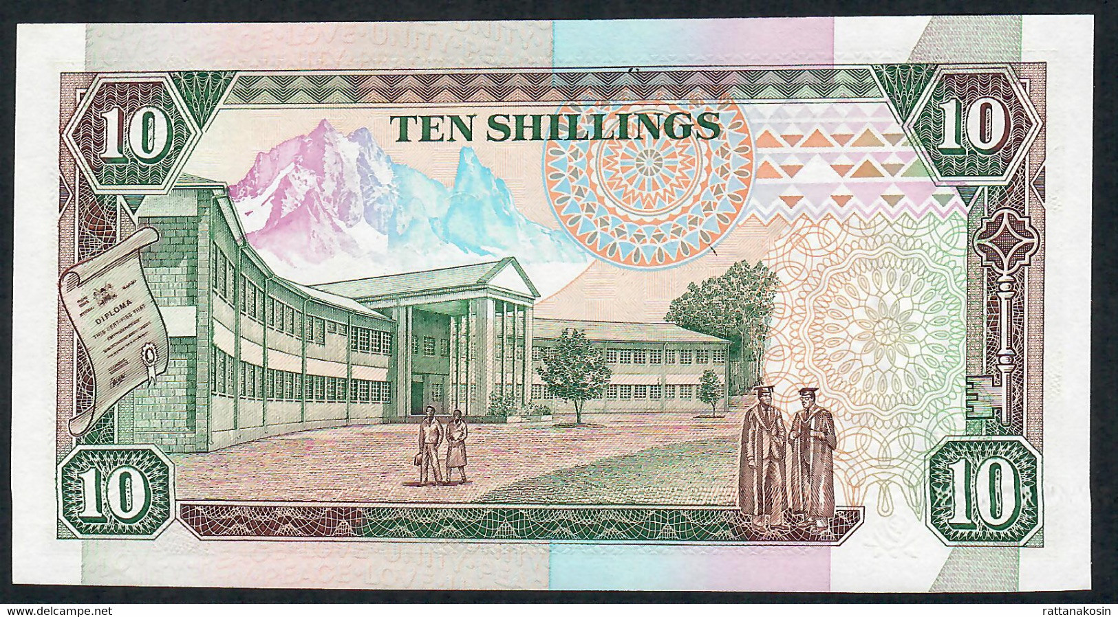 KENYA P24c 10 SHILLINGS 1991    #AN    UNC. - Kenya