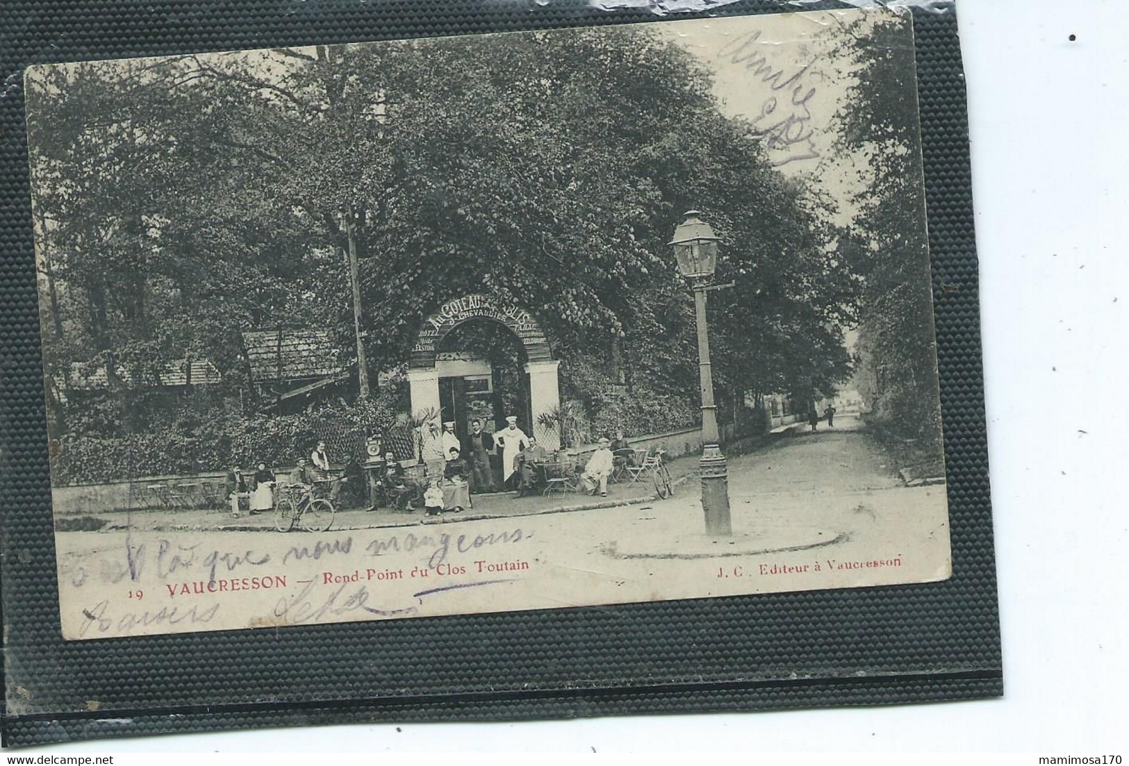 92-VAUCRESON- Une Vue Animée Du Restaurant " AU COTEAU De CHABLIS-Prop.J.CHEVALLIER "Rond POINT Du CLOS TOUTAIN - Vaucresson