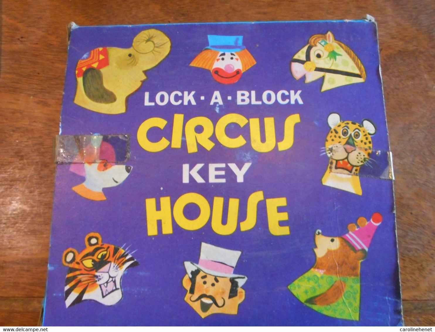 Casse Tête LOCK A BLOCK Circus Key House (anglais) Année 50/60 - Denk- Und Knobelspiele