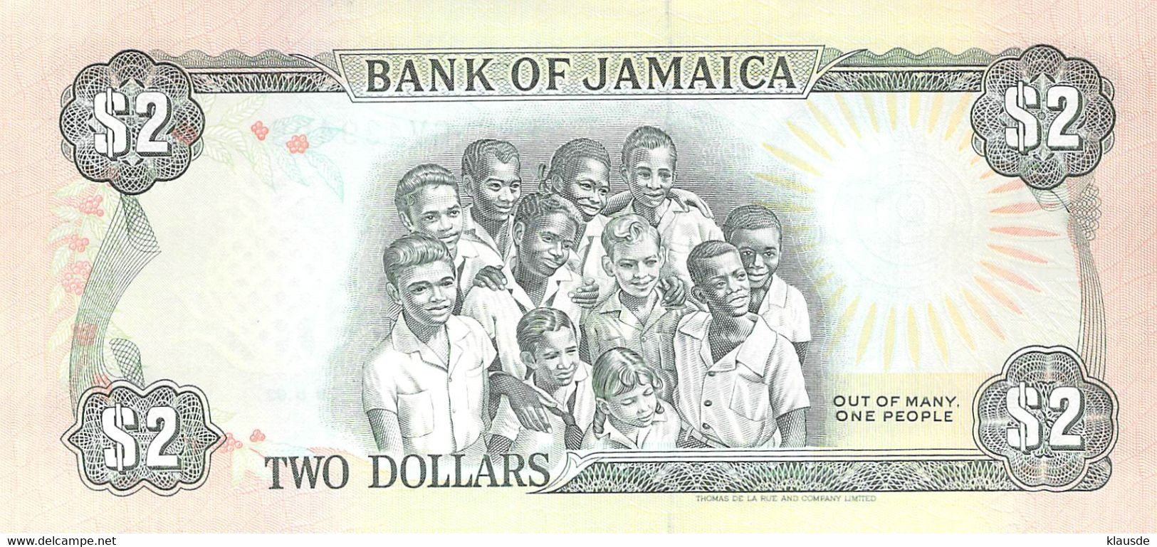 Two Dollars Jamaika 1992 UNC - Jamaica