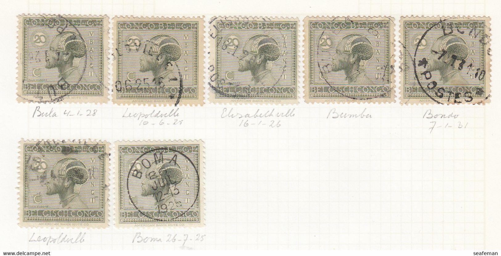 BELGIE-CONGO-many postmark + set Michel 14-25,27-29 [cw 275,00],see 96 scans [81BC]