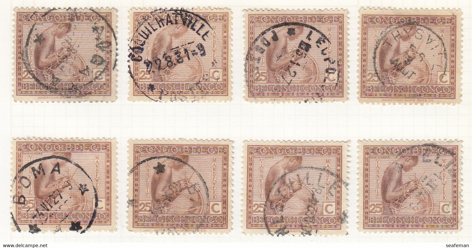 BELGIE-CONGO-many postmark + set Michel 14-25,27-29 [cw 275,00],see 96 scans [81BC]