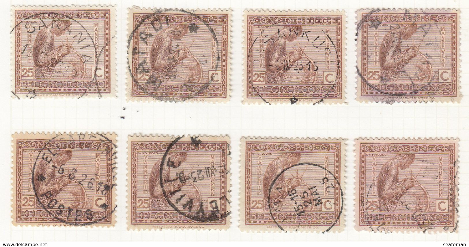 BELGIE-CONGO-many postmark + set Michel 14-25,27-29 [cw 275,00],see 96 scans [81BC]