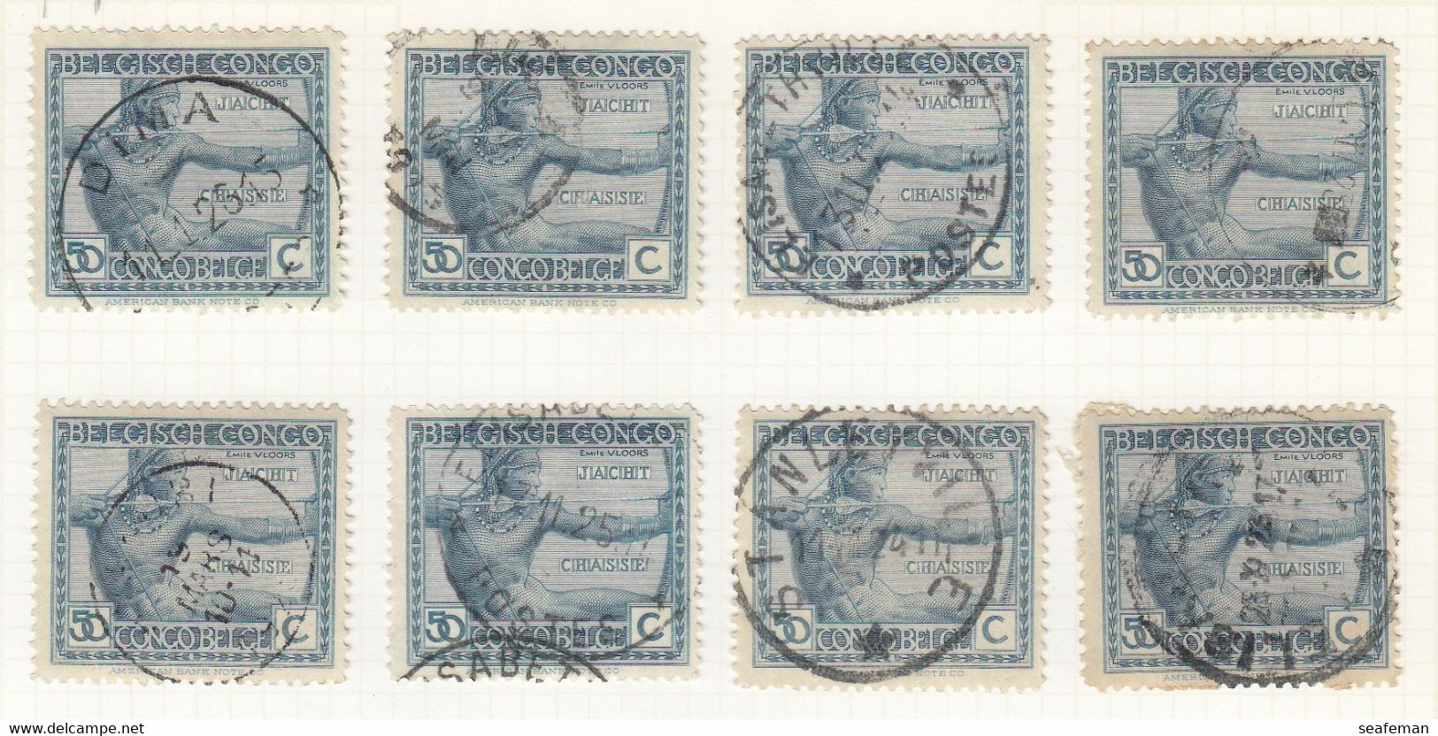 BELGIE-CONGO-many postmark + set Michel 14-25,27-29 [cw 275,00],see 96 scans [81BC]