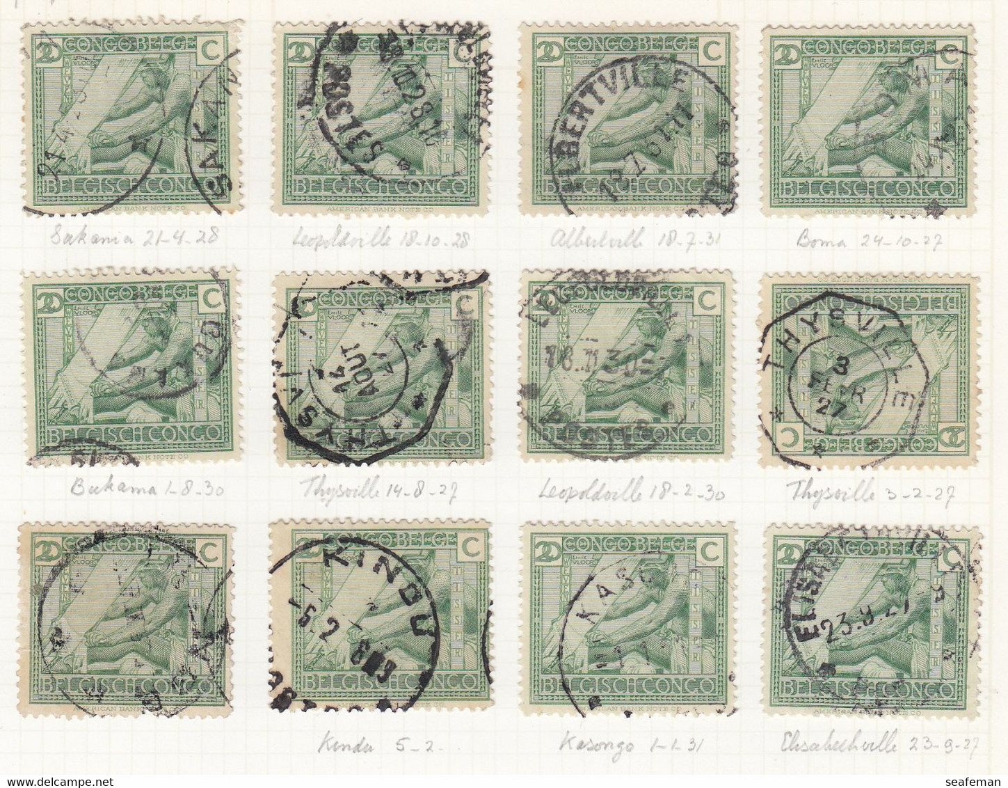 BELGIE-CONGO-many postmark + set Michel 14-25,27-29 [cw 275,00],see 96 scans [81BC]