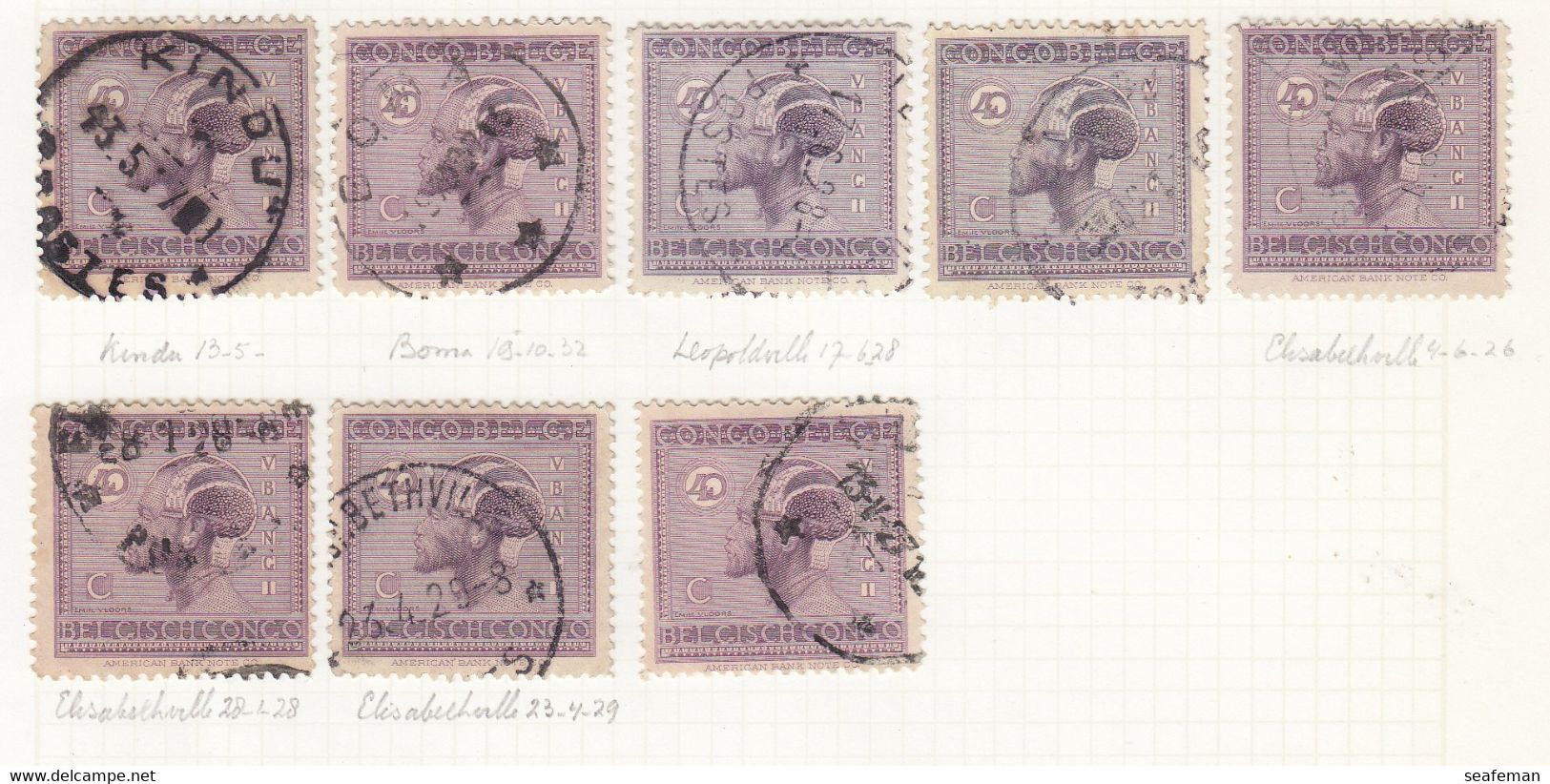 BELGIE-CONGO-many postmark + set Michel 14-25,27-29 [cw 275,00],see 96 scans [81BC]