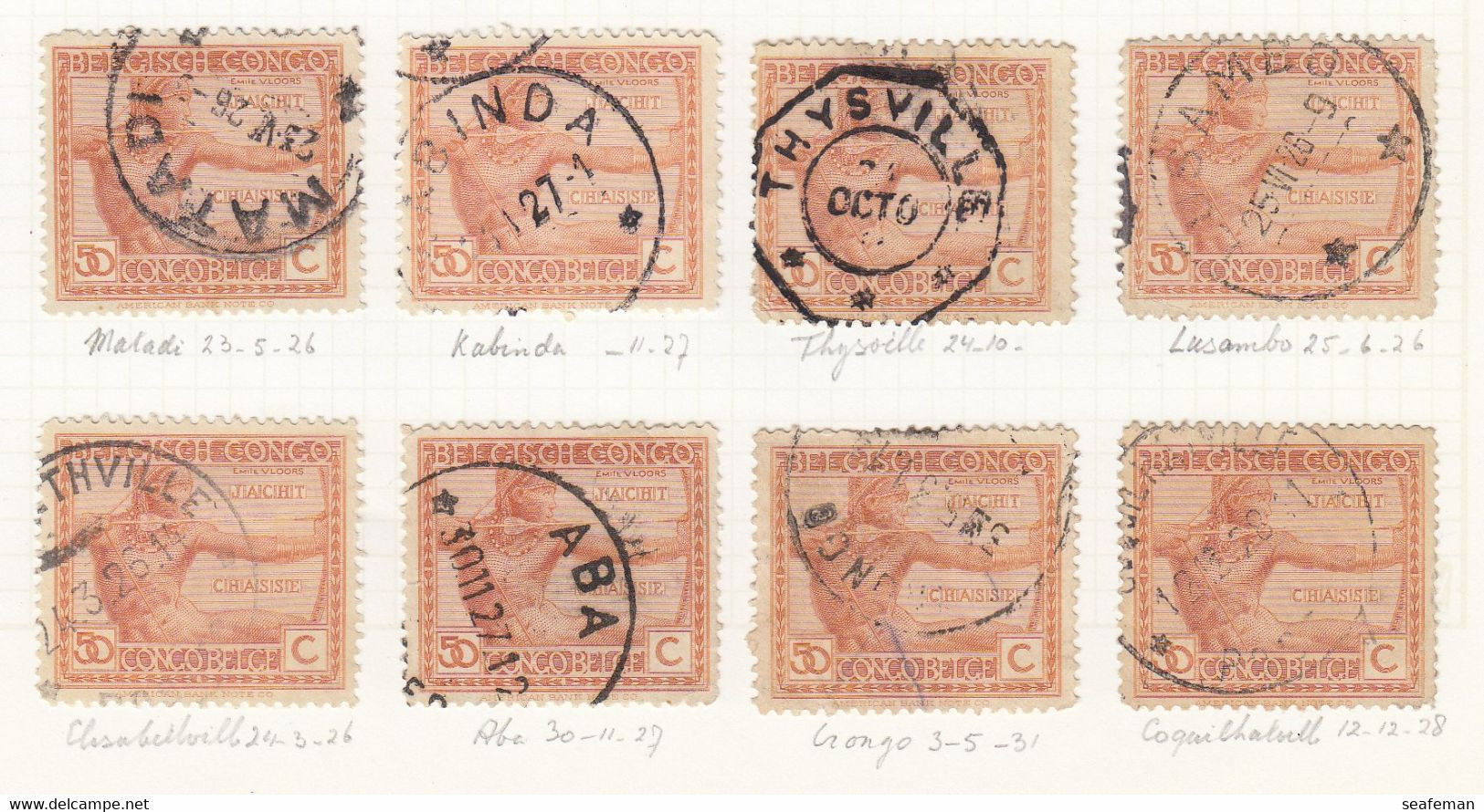 BELGIE-CONGO-many postmark + set Michel 14-25,27-29 [cw 275,00],see 96 scans [81BC]