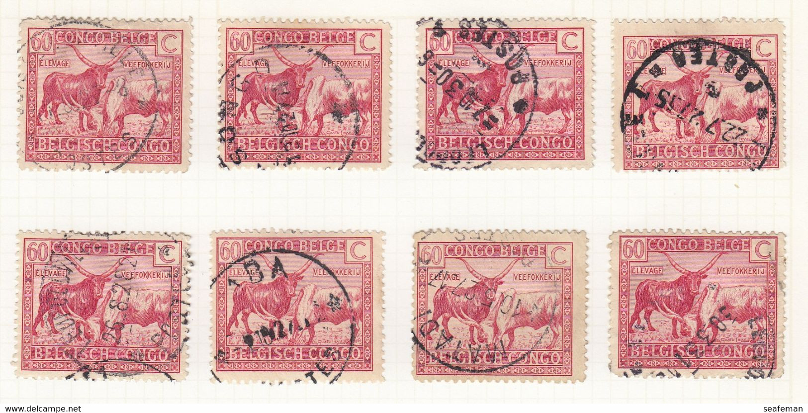 BELGIE-CONGO-many postmark + set Michel 14-25,27-29 [cw 275,00],see 96 scans [81BC]