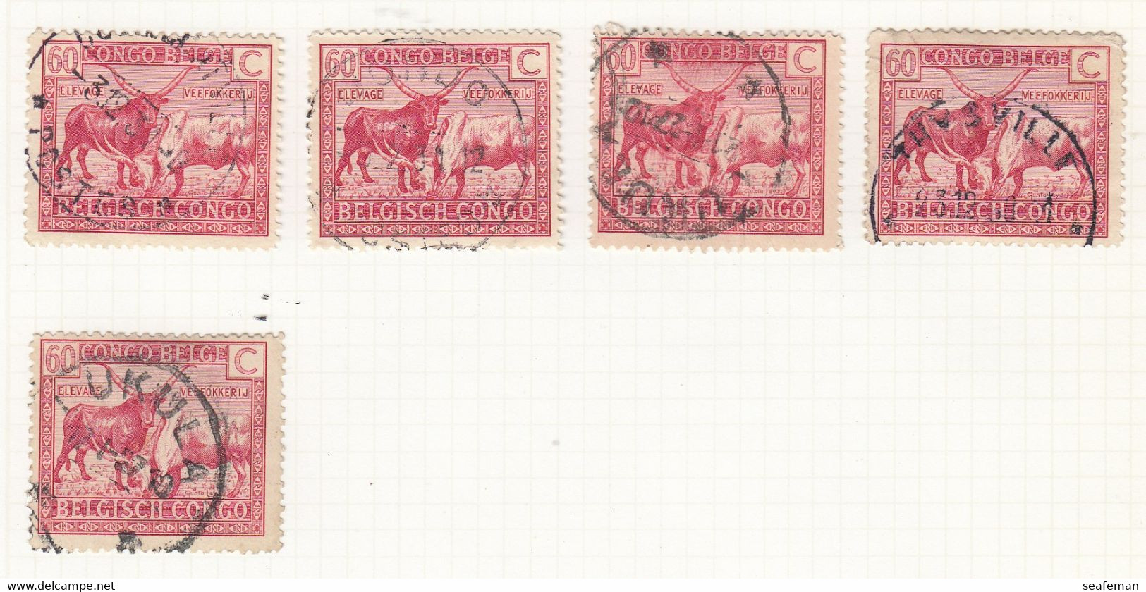 BELGIE-CONGO-many postmark + set Michel 14-25,27-29 [cw 275,00],see 96 scans [81BC]