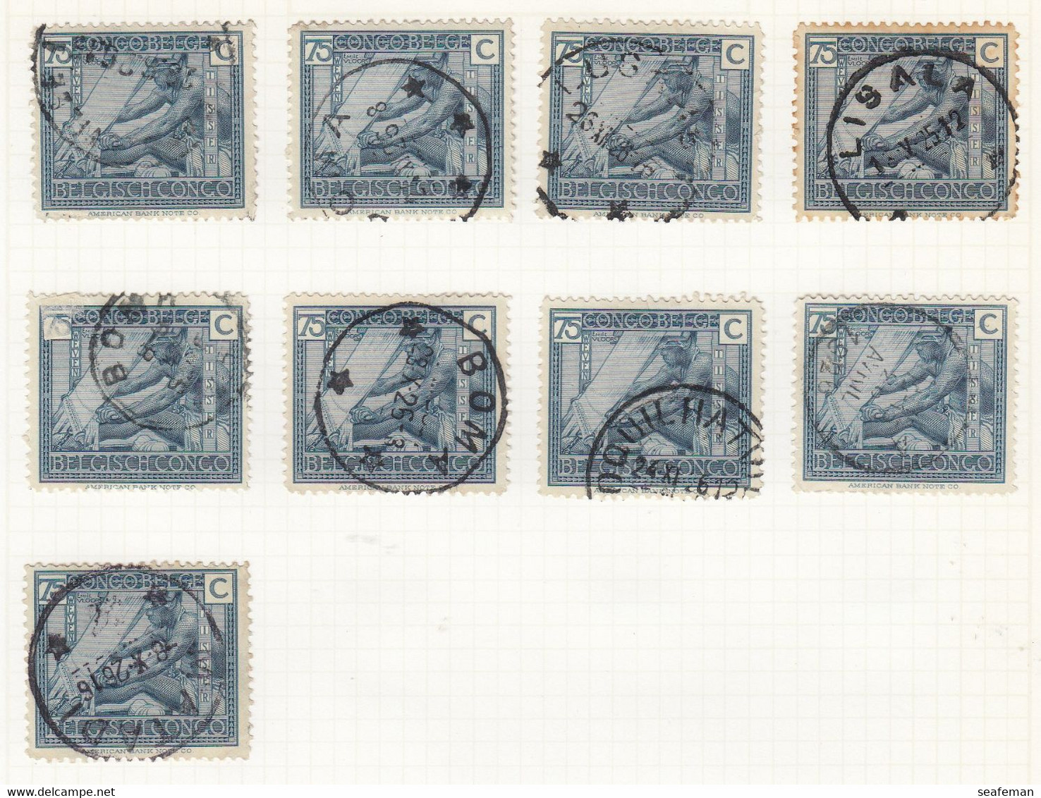 BELGIE-CONGO-many postmark + set Michel 14-25,27-29 [cw 275,00],see 96 scans [81BC]