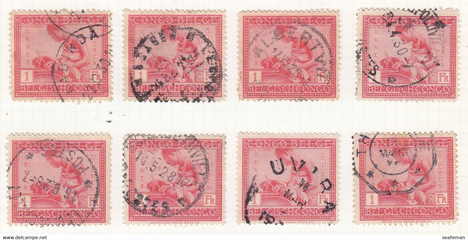 BELGIE-CONGO-many postmark + set Michel 14-25,27-29 [cw 275,00],see 96 scans [81BC]