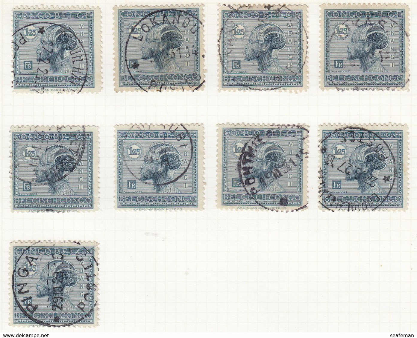 BELGIE-CONGO-many postmark + set Michel 14-25,27-29 [cw 275,00],see 96 scans [81BC]