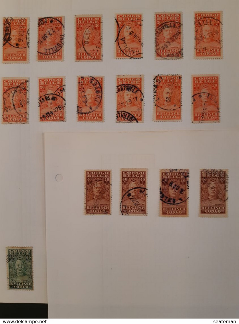 BELGIE-CONGO-many postmark + set Michel 14-25,27-29 [cw 275,00],see 96 scans [81BC]