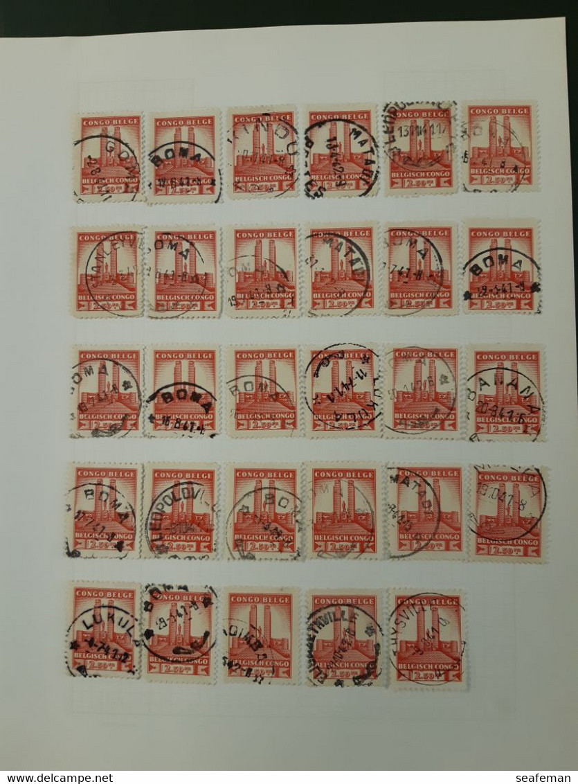 BELGIE-CONGO-many postmark + set Michel 14-25,27-29 [cw 275,00],see 96 scans [81BC]