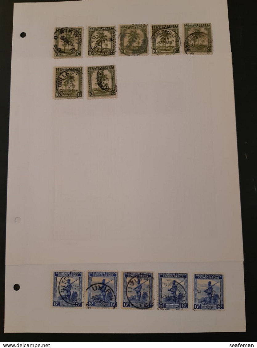 BELGIE-CONGO-many postmark + set Michel 14-25,27-29 [cw 275,00],see 96 scans [81BC]