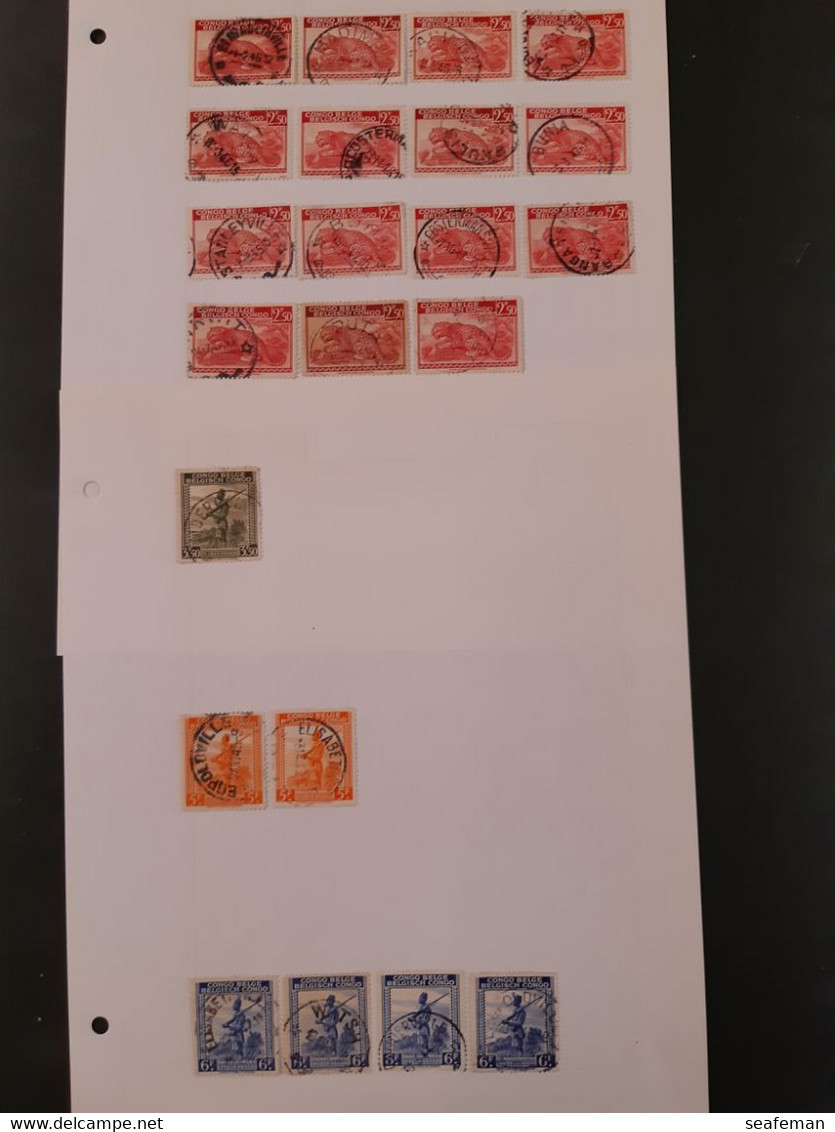 BELGIE-CONGO-many postmark + set Michel 14-25,27-29 [cw 275,00],see 96 scans [81BC]