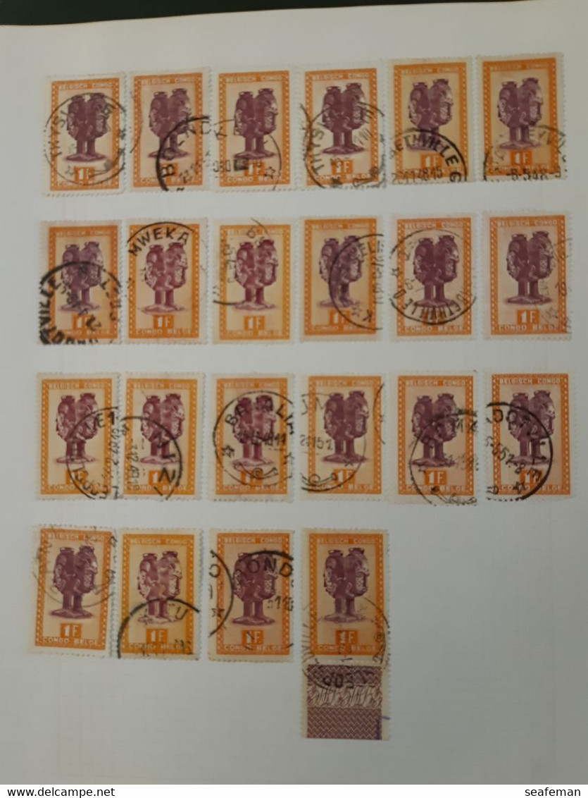 BELGIE-CONGO-many postmark + set Michel 14-25,27-29 [cw 275,00],see 96 scans [81BC]