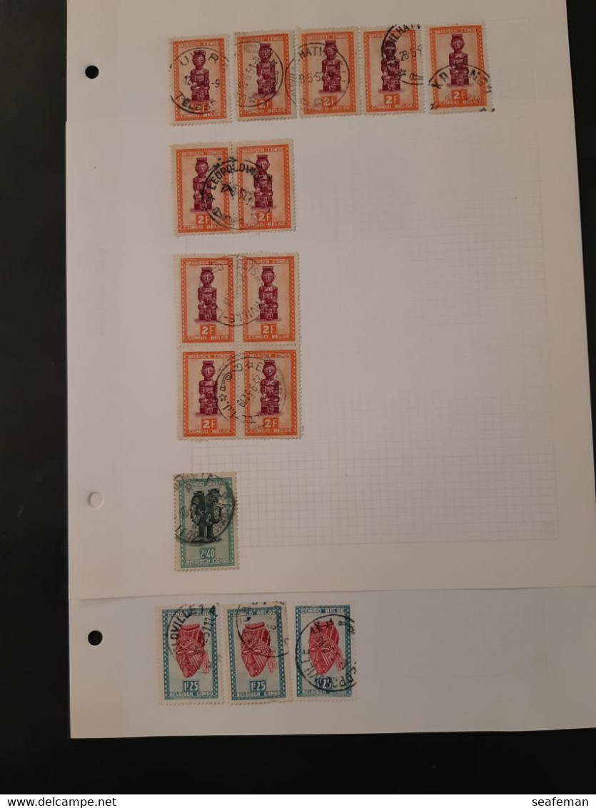 BELGIE-CONGO-many postmark + set Michel 14-25,27-29 [cw 275,00],see 96 scans [81BC]