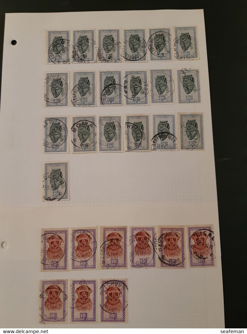 BELGIE-CONGO-many postmark + set Michel 14-25,27-29 [cw 275,00],see 96 scans [81BC]