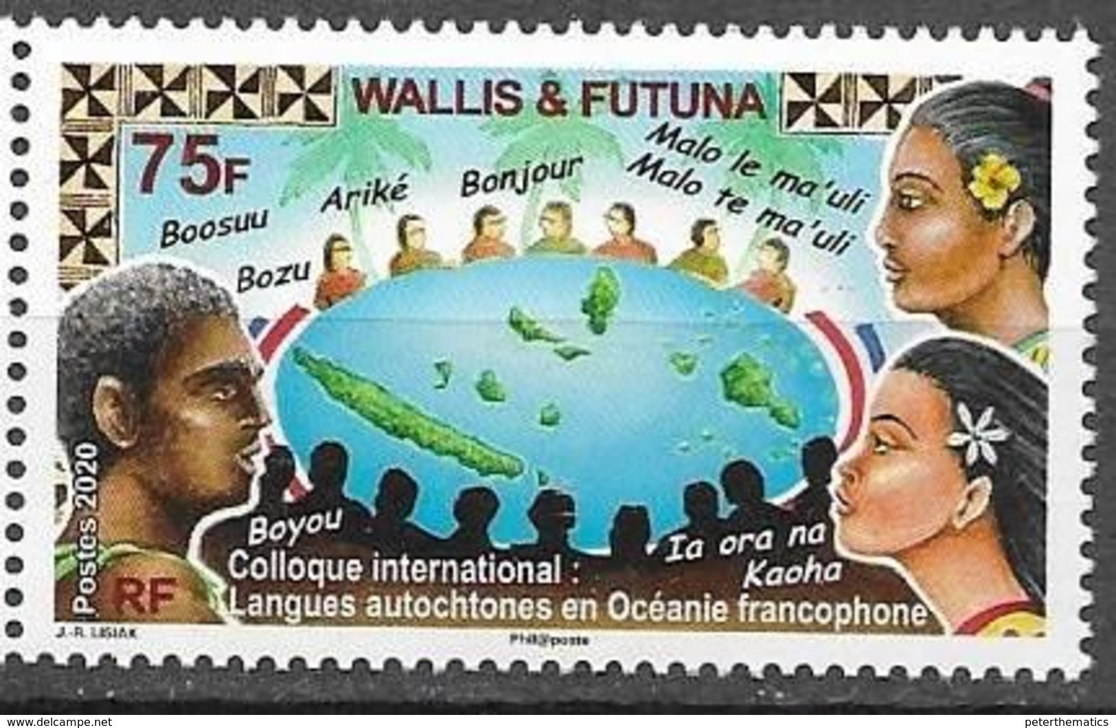 WALLIS ET FUTUNA, 2020, MNH, LANGUAGES, AUTOCHONOUS LANGUAGES OF FRANCOPHONE OCEANIA, 1v - Andere & Zonder Classificatie