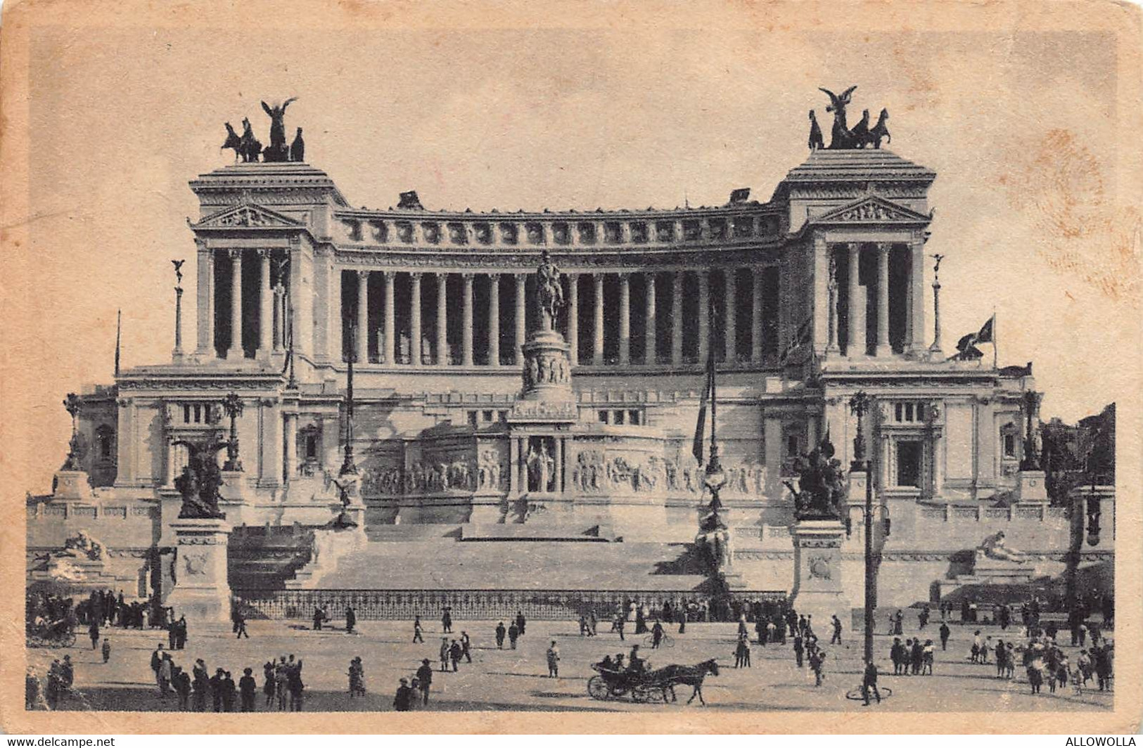 10523 "ROMA-MONUMENTO A VITTORIO EMANUELE II" VERA FOTO-CARTOLINA SPEDITA 1938 - Altare Della Patria