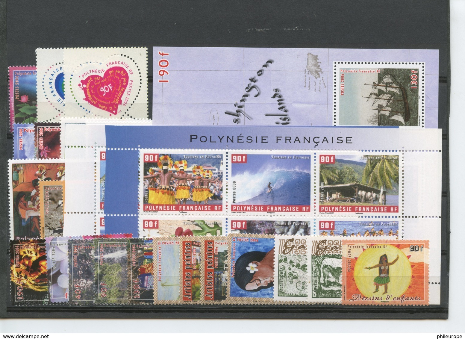 Polynesie Annees Completes (2006) N 761 A 797 Et BF 32 (Luxe) - Volledig Jaar