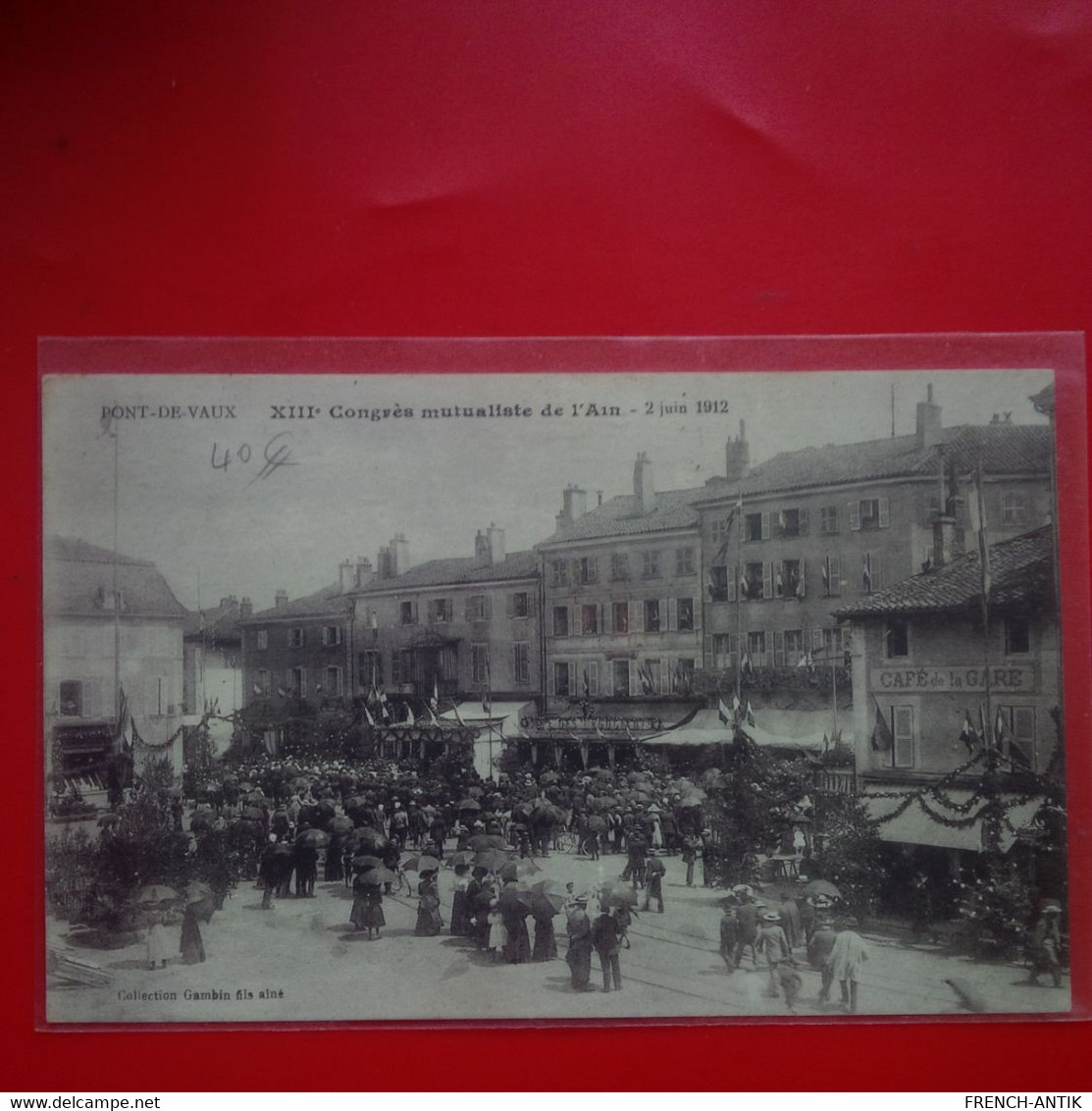 PONT DE VAUX CONGRES MUTUALISTE DE L AIN 1912 - Ohne Zuordnung