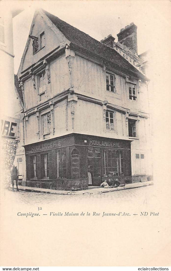 Compiègne         60        Vieille Maison De La Rue Jeanne D'Arc.  Boulangerie    (voir Scan) - Compiegne