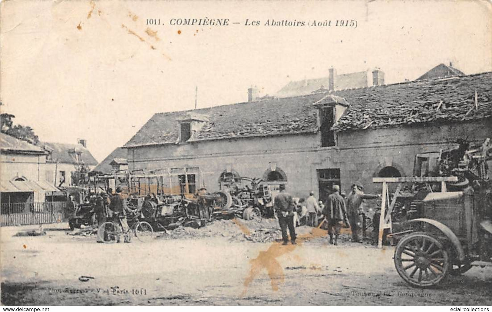 Compiègne         60        Les Abattoirs   Août 1915        (voir Scan) - Compiegne