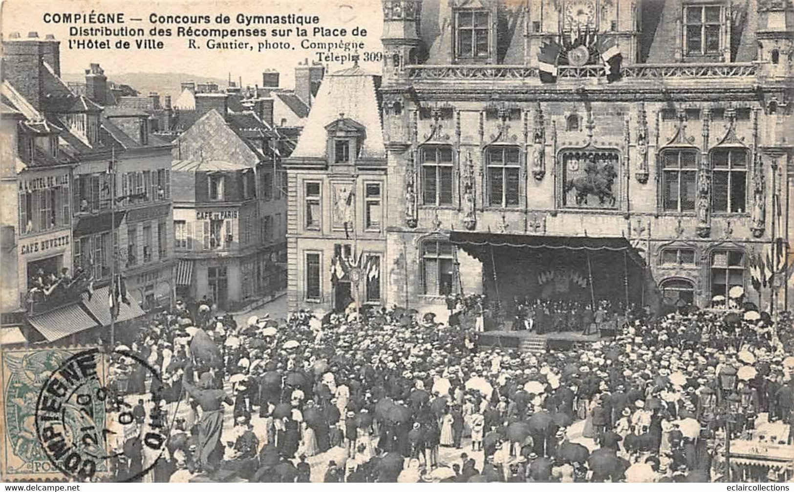 Compiègne         60        Concours De Gymnastique Distribution Des Récompense A L 'Hôtel De Ville      (voir Scan) - Compiegne