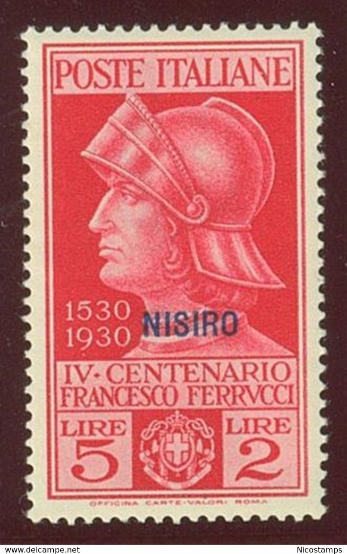 ITALIA COLONIE EGEO NISIRO SASS. 12 - 16 NUOVI - Egée (Lipso)