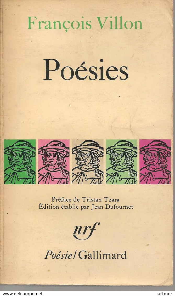 FRANCOIS  VILLON - POESIES  - GALLIMARD  - 1978 - Auteurs Français