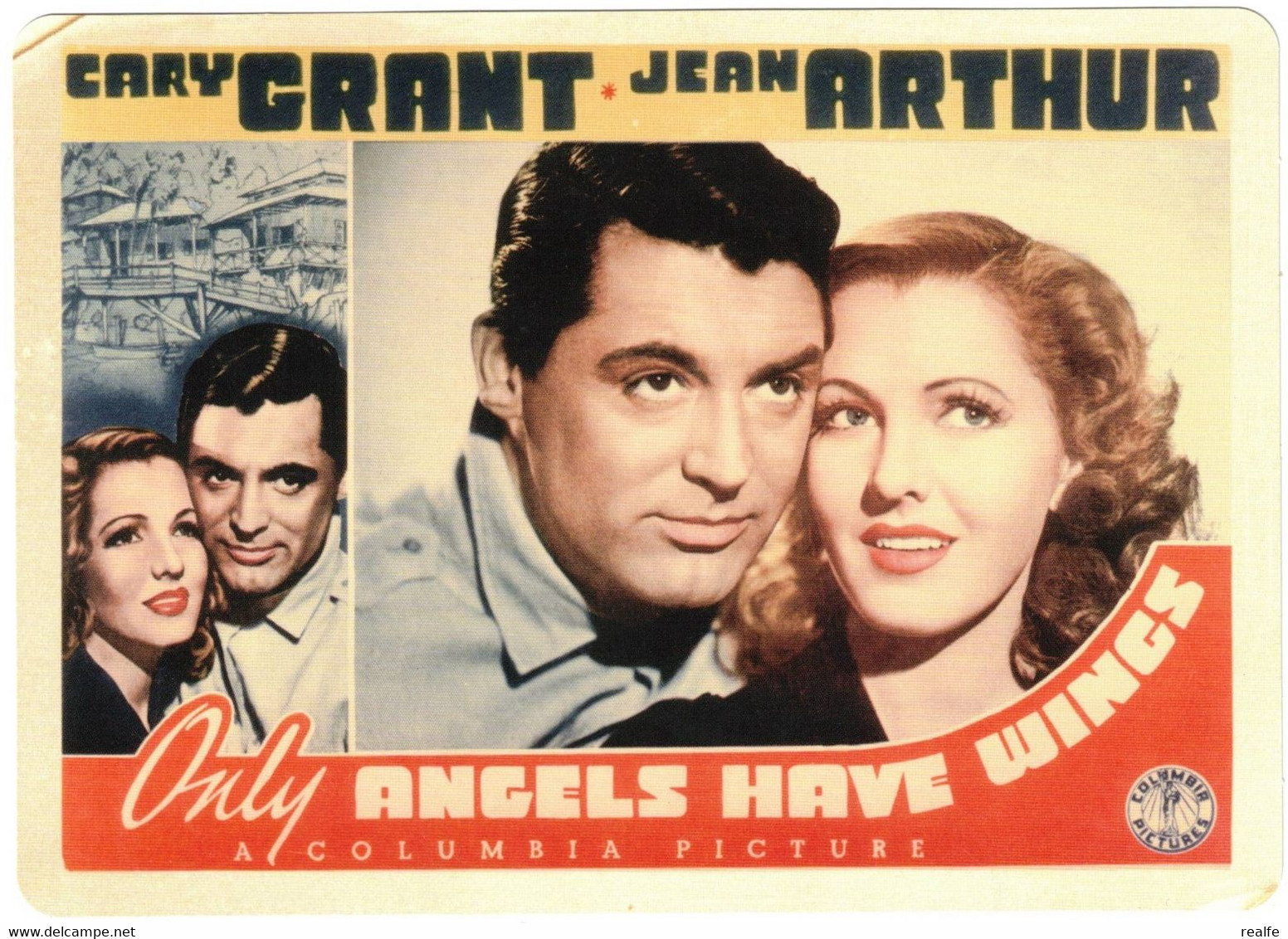 Vintage Cary Grant & Jean Arthur In Only Angels Have Wings - Acteurs