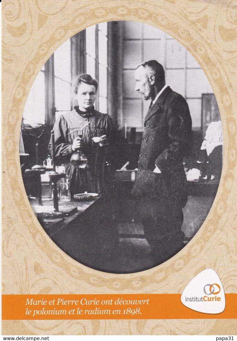 MARIE Et PIERRE  CURIE En 1898 - Prix Nobel