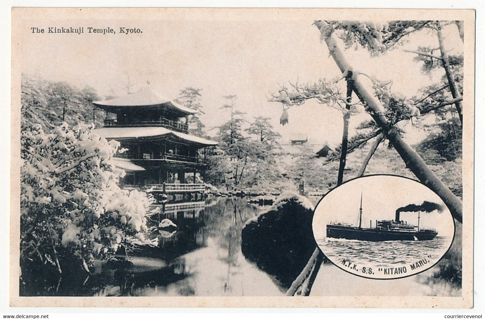 CPA - BATEAUX / JAPON - Nippon Yusan Kaisha S.S."KITANO MARU" - The Kinkakuji Temple, Kyoto - Cargos