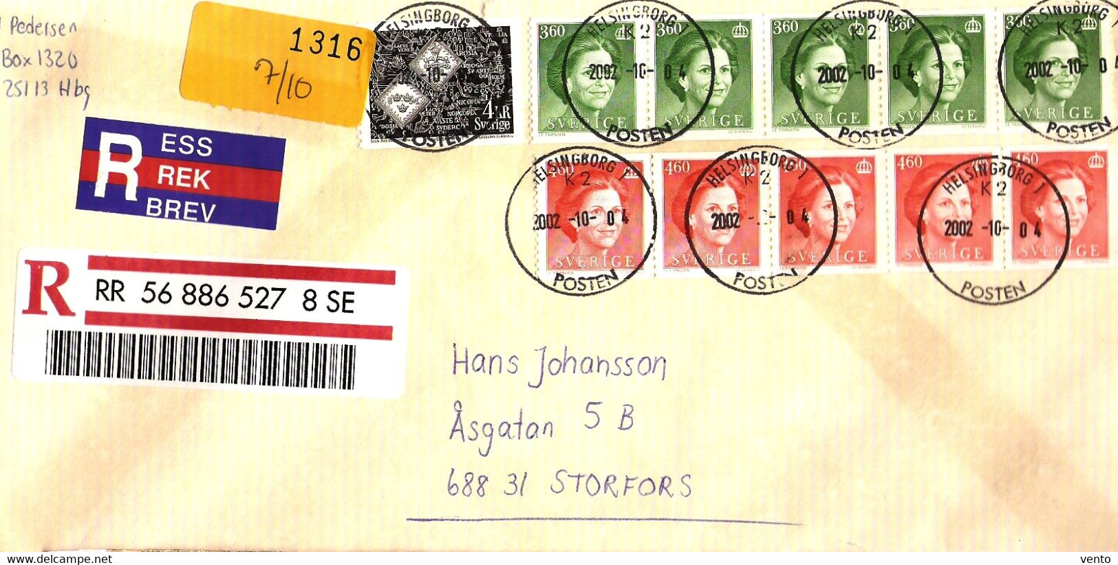 Sverige R Cover ... Ax662 - Storia Postale