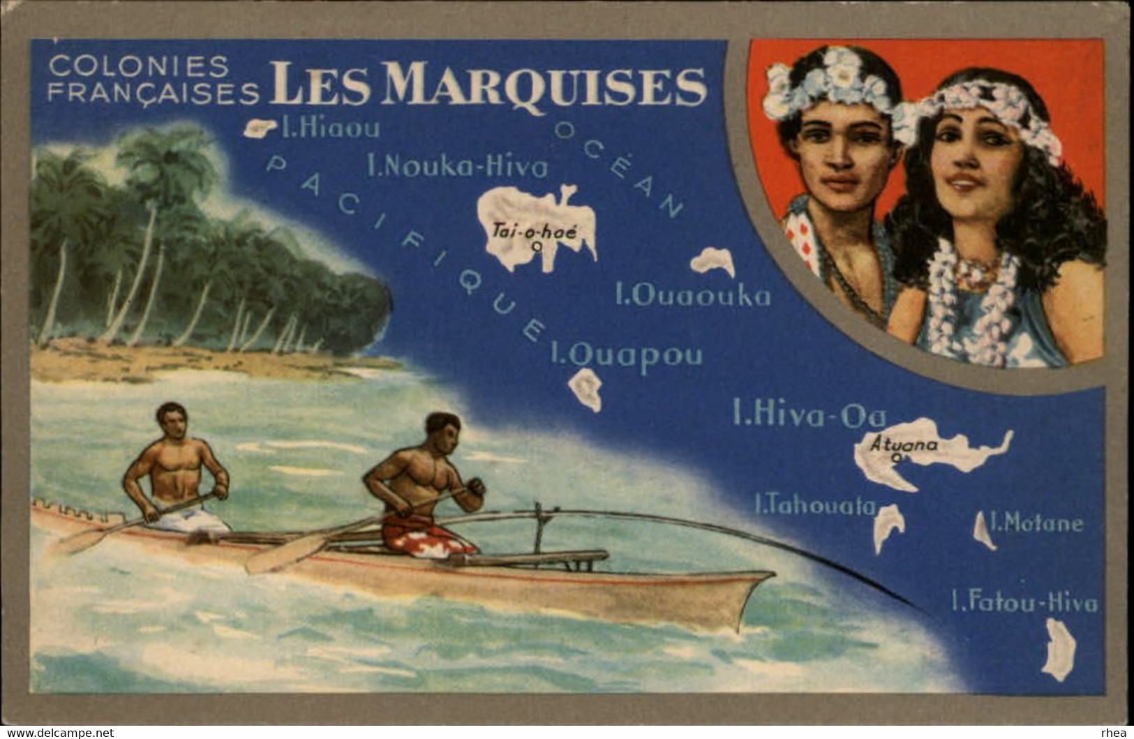 LES MARQUISES - Colonies Françaises - Polynésie Française